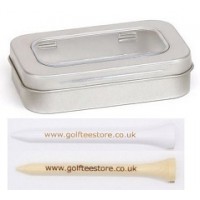 Engraved 54mm Golf Tees In A Window Gift Tin